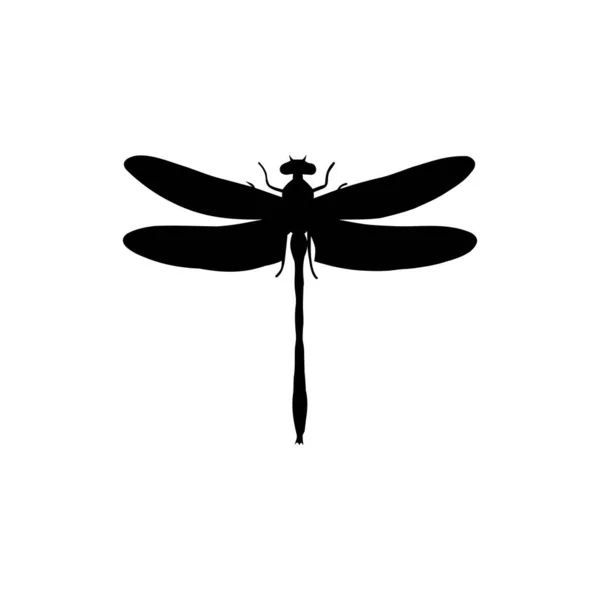 Best Dragonfly Silhouette Images Any Kind Design Especially Website Application — Stock Vector