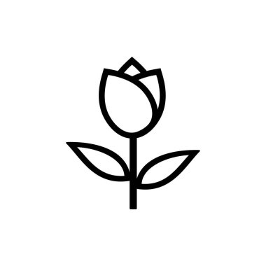Lale çiçeği Icon Stock İllüstrasyon Vektör Logosu İllüstrasyonu veya Lale Çiçeği Silüeti. Dijital ve Yazdırma Tasarımı İçin En İyi Lale Çiçeği Simgesi ResmiComment.