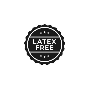 Tekli Latex Serbest Etiketi veya Düz Biçimli Latex Serbest Pul Vektörü. Ürün tasarım elemanı için Basit Latex Serbest Etiket vektörü. Paketleme tasarımı ögesi için En İyi Latex Beleş pul.