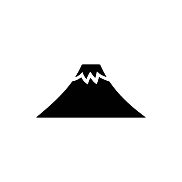 Mount Fuji Icon Oder Mount Fuji Icon Vektor Isoliert Auf — Stockvektor