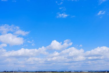 Bulutlu güzel gökyüzü manzarası