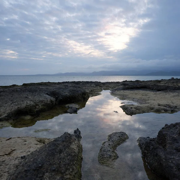 Beautiful Sunset Sea Water Reflection — Stock Photo, Image