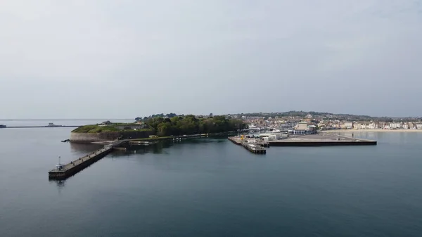 Luftbild Des Weymouth Harbour Eingangs — Stockfoto