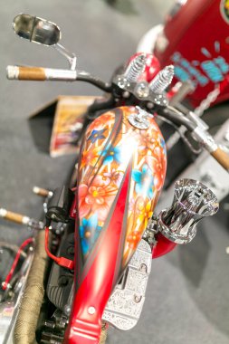 Verona, İtalya - 2018 01 12: MBE Verona Bisiklet Fuarı Bisiklet Fuarı ve Özel Araba Fuarı - özel tank. Yüksek kalite fotoğraf