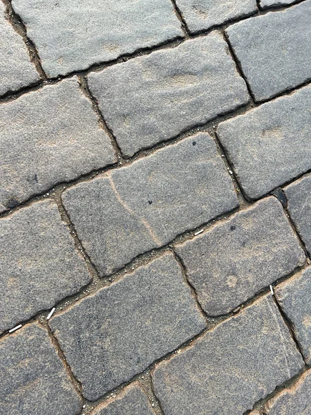 Мощеный Пол Камнями Римском Стиле Центре Города Высокое Качество Фото — стоковое фото