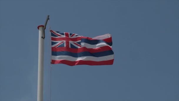 英語の保護者旗が風に揺れる 高品質4K映像 — ストック動画