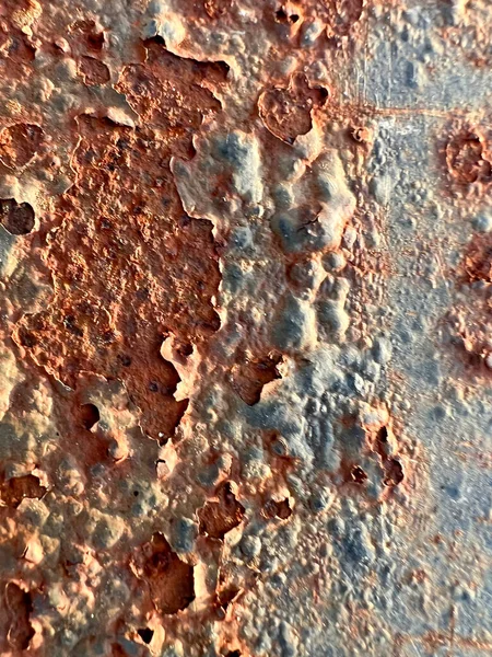 rusty ruined painted iron sheet background. High quality photo