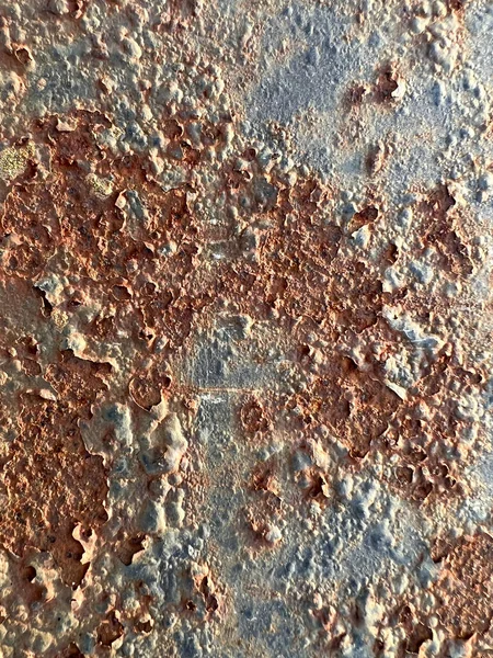 Rusty Ruined Painted Iron Sheet Background High Quality Photo — Stock Photo, Image