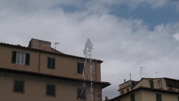 Lucca Platz Des Brunnens Hochwertiges Filmmaterial — Stockvideo