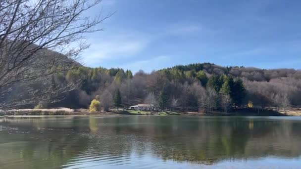 Panorama Lago Calamone Monte Ventasso Reggio Emilia Itália Imagens Alta — Vídeo de Stock