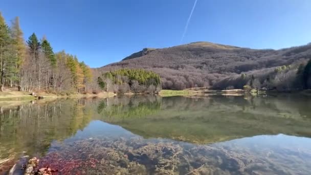 Panorama Del Lago Calamone Monte Ventasso Reggio Emilia Italia Imágenes — Vídeos de Stock