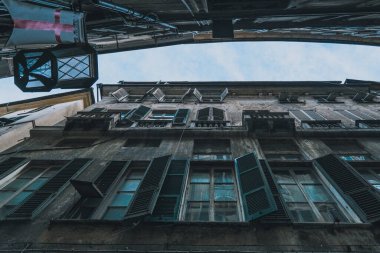 center of Genoa carrugi and internal streets. High quality photo