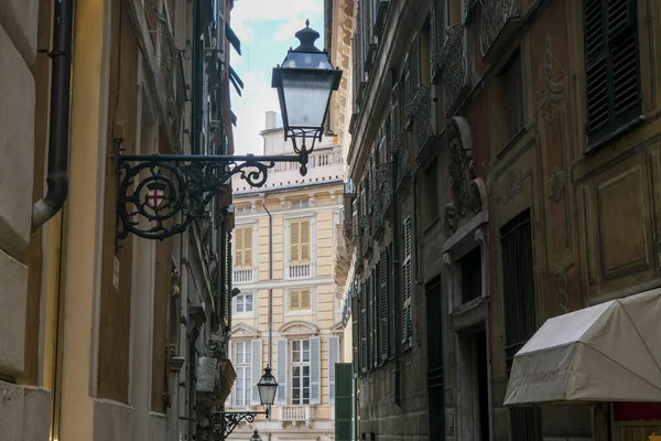 center of Genoa carrugi and internal streets. High quality photo