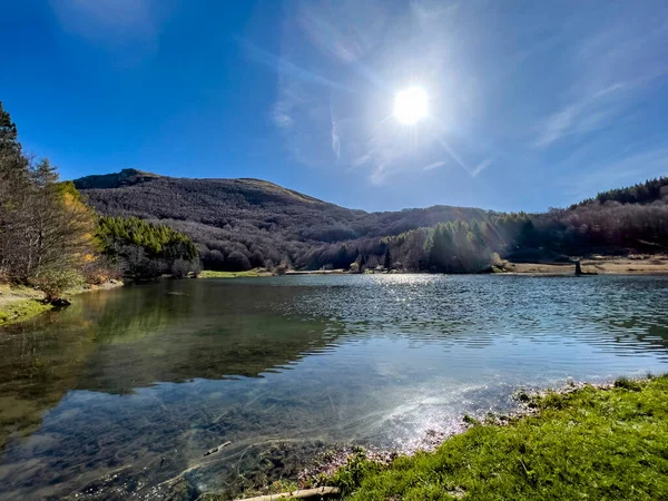 Panorama Del Lago Calamone Monte Ventasso Reggio Emilia Italia High — Stockfoto