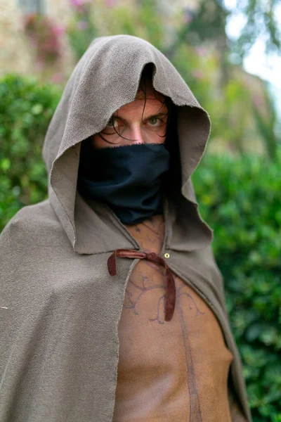 stock image Lucca, Italy - 2018 10 31 : Lucca Comics free cosplay event around city Lord of The Rings. High quality photo