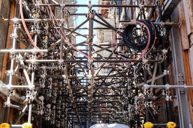 city center of L'Aquila in Abruzzo under renovation after the 2009 earthquake. High quality photo