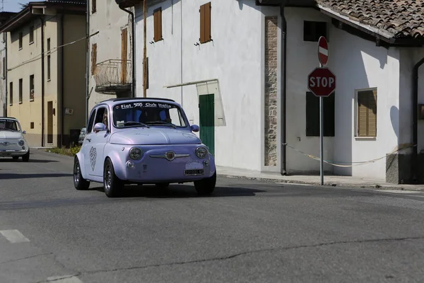 Bibbiano Reggio Emilia Italy 2015 Free Rally Vintage Cars Town — Φωτογραφία Αρχείου