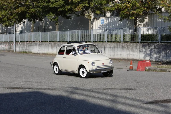 Bibbiano Reggio Emilia Italy 2015 Free Rally Vintage Cars Town — Stock fotografie