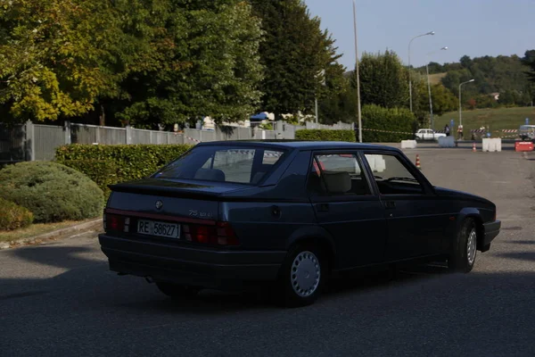 Bibbiano Reggio Emilia Ιταλία 2015 Δωρεάν Συγκέντρωση Παλαιών Αυτοκινήτων Στην — Φωτογραφία Αρχείου