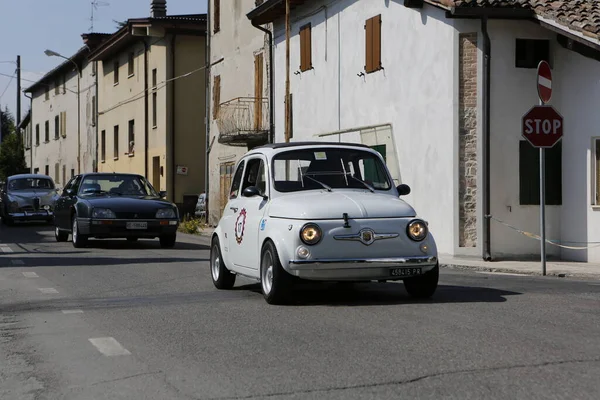 Bibbiano Reggio Emilia Italy 2015 Free Rally Vintage Cars Town — Φωτογραφία Αρχείου
