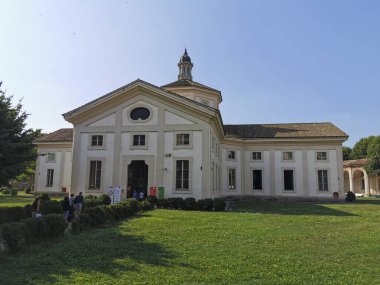 roundabout of Besana in milan arcades in sunny day. High quality photo