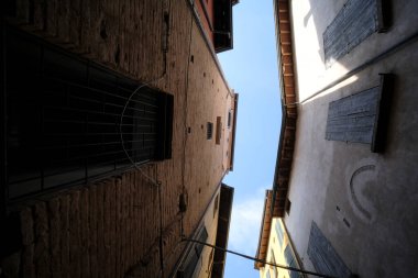 alleys of the historic center of Reggio Emilia. High quality photo