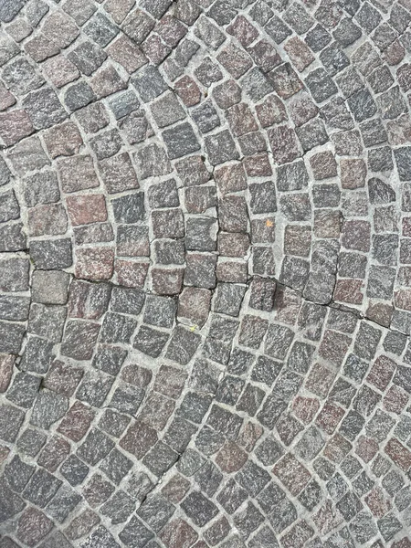 cobblestone floor with circular pattern. High quality photo