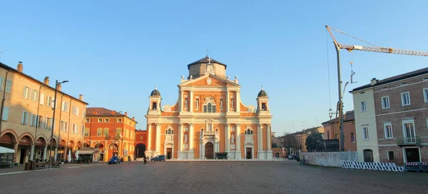 Carpi Modena Cathedral Sunny Day High Quality Photo — Foto de Stock