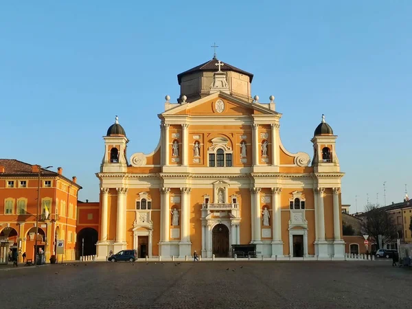 stock image Carpi Modena cathedral in sunny day. High quality photo