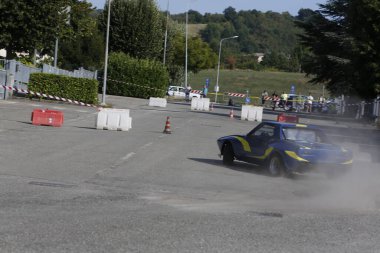 Bibbiano-Reggio Emilia Italy - 07 15 2015 : Free rally of vintage cars in the town square Fiat x19 proto. High quality photo