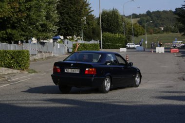 Bibbiano-Reggio Emilia Italy - 07 15 2015 : Free rally of vintage cars in the town square Bmw M3 e36. High quality photo