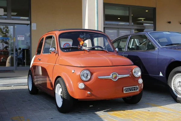 Bibbiano Reggio Emilia Włochy 2015 Bezpłatny Rajd Zabytkowych Samochodów Rynku — Zdjęcie stockowe