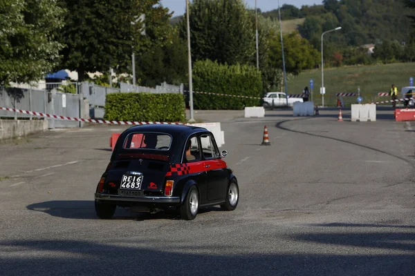 Bibbiano Reggio Emilia Italy 2015 Free Rally Vintage Cars Town — Foto Stock