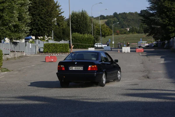 Bibbiano-Reggio Emilia Italy - 07 15 2015 : Free rally of vintage cars in the town square Bmw M3 e36. High quality photo