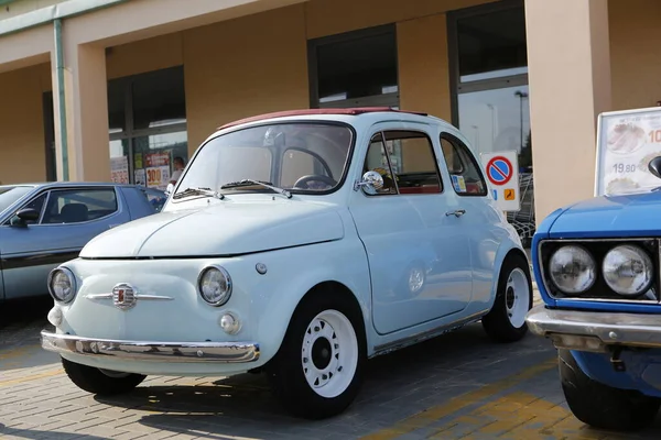 Bibbiano Reggio Emilia Italien 2015 Gratis Rally Vintage Bilar Torget — Stockfoto