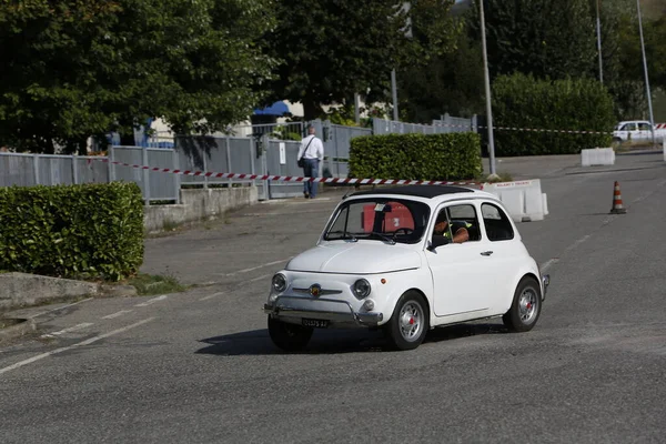 Bibbiano Reggio Emilia Italy 2015 Free Rally Vintage Cars Town — Stock Photo, Image
