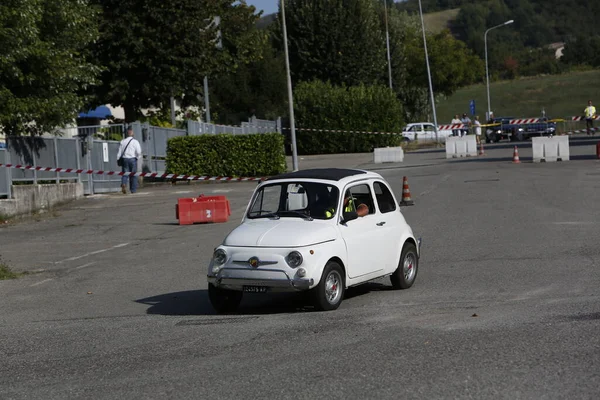 Bibbiano Reggio Emilia Italy 2015 Free Rally Vintage Cars Town — Stok fotoğraf