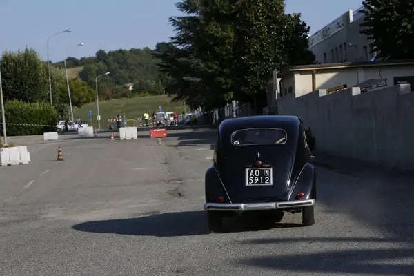 Bibbiano-Reggio Emilia Italy - 07 15 2015 : Free rally of vintage cars in the town square Fiat Balilla. High quality photo
