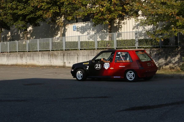 Bibbiano Reggio Emilia Italy 2015 Free Rally Vintage Cars Town — 스톡 사진