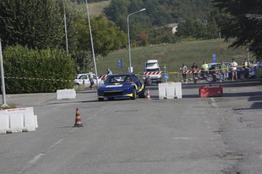 Bibbiano-Reggio Emilia Italy - 07 15 2015 : Free rally of vintage cars in the town square Fiat x19 proto. High quality photo