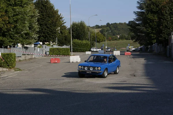 Bibbiano Reggio Emilia Italy 2015 Free Rally Vintage Cars Town — Fotografia de Stock