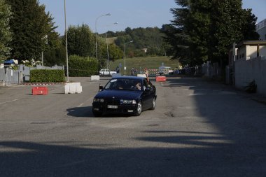Bibbiano-Reggio Emilia Italy - 07 15 2015 : Free rally of vintage cars in the town square Bmw M3 e36. High quality photo