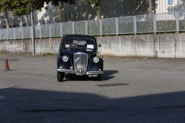 Bibbiano-Reggio Emilia Italy - 07 15 2015 : Free rally of vintage cars in the town square Fiat Balilla. High quality photo