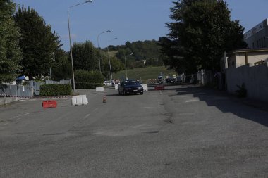 Bibbiano-Reggio Emilia Italy - 07 15 2015 : Free rally of vintage cars in the town square Bmw M3 e36. High quality photo
