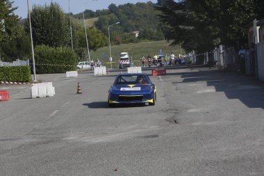 Bibbiano-Reggio Emilia Italy - 07 15 2015 : Free rally of vintage cars in the town square Fiat x19 proto. High quality photo