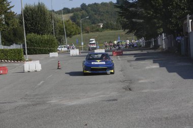 Bibbiano-Reggio Emilia Italy - 07 15 2015 : Free rally of vintage cars in the town square Fiat x19 proto. High quality photo