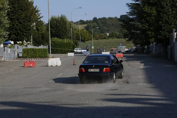 Bibbiano-Reggio Emilia Italy - 07 15 2015 : Free rally of vintage cars in the town square Bmw M3 e36. High quality photo