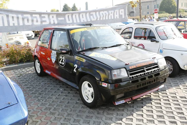 Bibbiano Reggio Emilia Italy 2015 Free Rally Vintage Cars Town — 스톡 사진