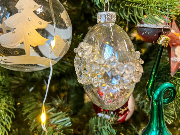 Decorated Glass Ball Handmade Christmas Tree Decoration High Quality Photo — 图库照片