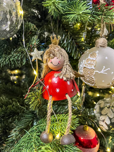 Rag Doll Handmade Christmas Tree Decoration High Quality Photo — Foto Stock